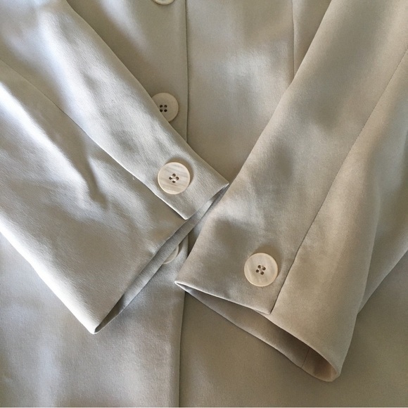 VINTAGE Jones New York Silk Skirt Suit - 10 - Picture 9 of 16